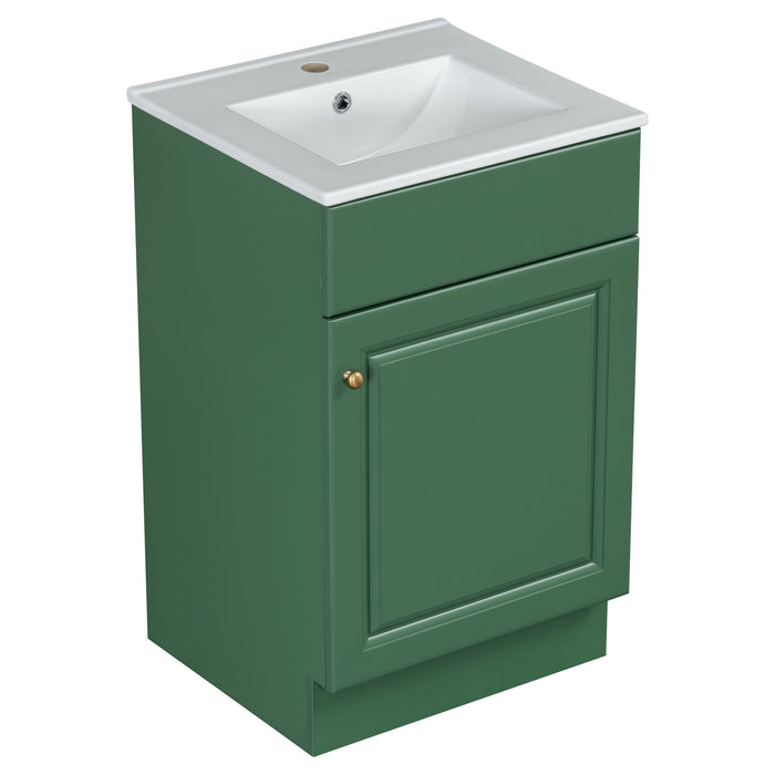 Bathroom Vanity With Sink, Cabinet With Adjustable Shelf