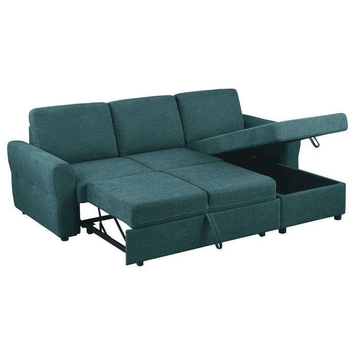 Kenna- Sleeper Sectional Sofa With Storage Ottoman