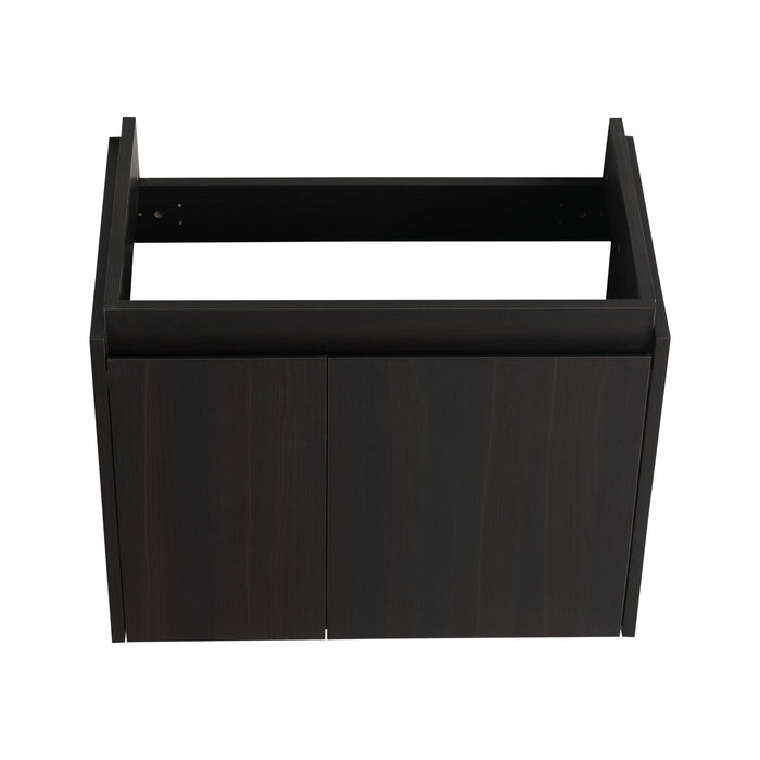 Modern Bathroom Vanity With Ceramic Basin, Wall Mounted Floating Sink Combo, Storage Cabinet