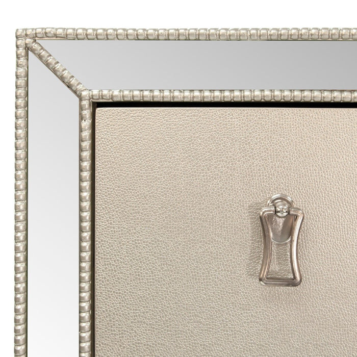 5 Drawer Chest Bedroom Furniture - Silver