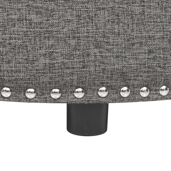 Tufted Storage Ottoman With Upholstery