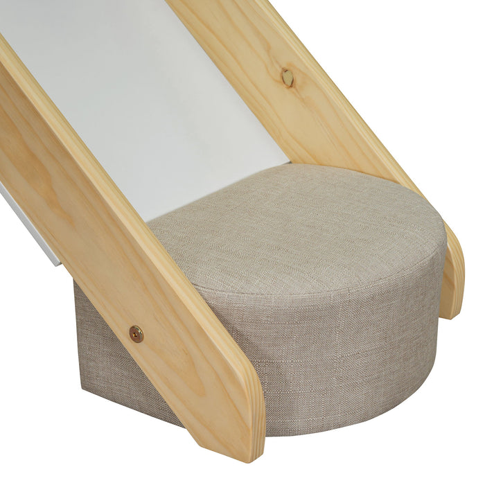 Loft Bed With House Shaped Frame And Tent