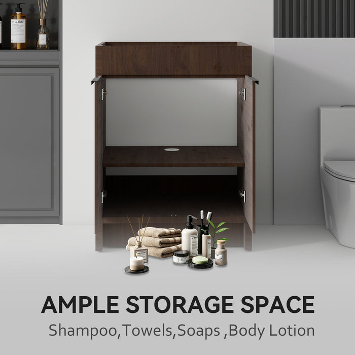 Freestanding Bathroom Vanity Cabinet With Soft Close Doors, Cabinet Only