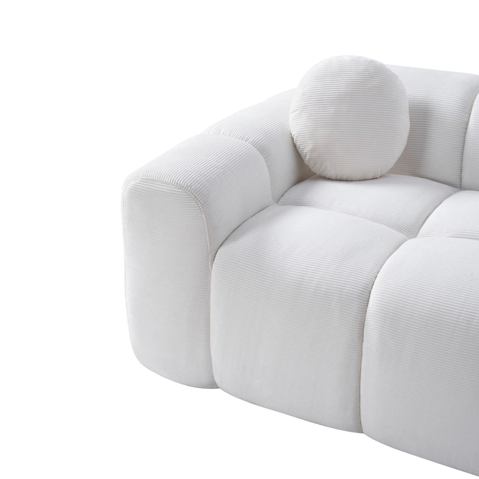 Extra Large Compression Sofa, Cloud Puff Couch For Living Room