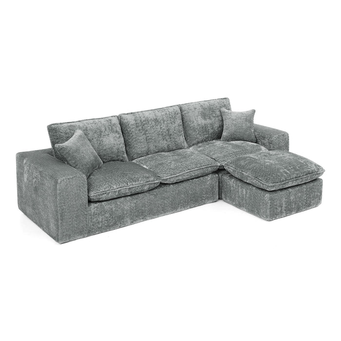 Sectional Sofa With Moveable Ottoman