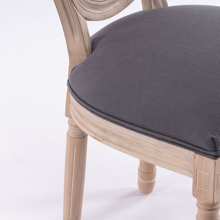 French Country Dining Chairs & Round Back (Set of 2)
