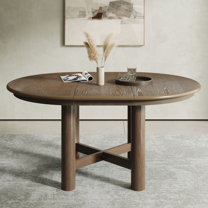 Extendable Oval Dining Table With Leaf