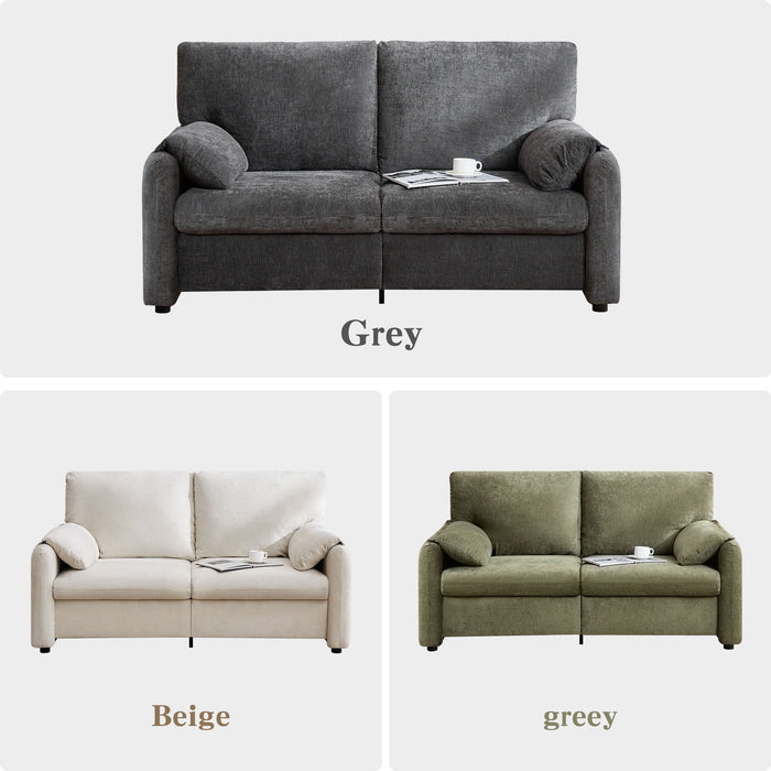 Modern Minimalist Down Filled Sofa