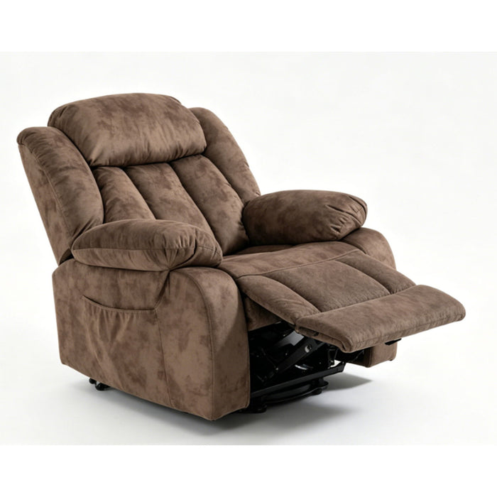 Recliner Lift Chair With Massage & Heating For Living Room - Brown