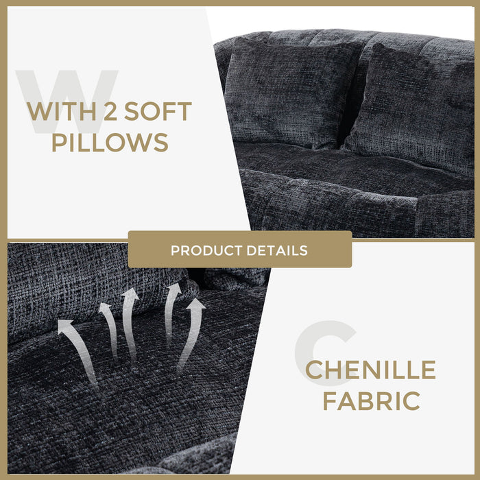 Bean Bag Lazy Sofa, Durable Comfort Lounger High Back Bean Bag Chair Couch