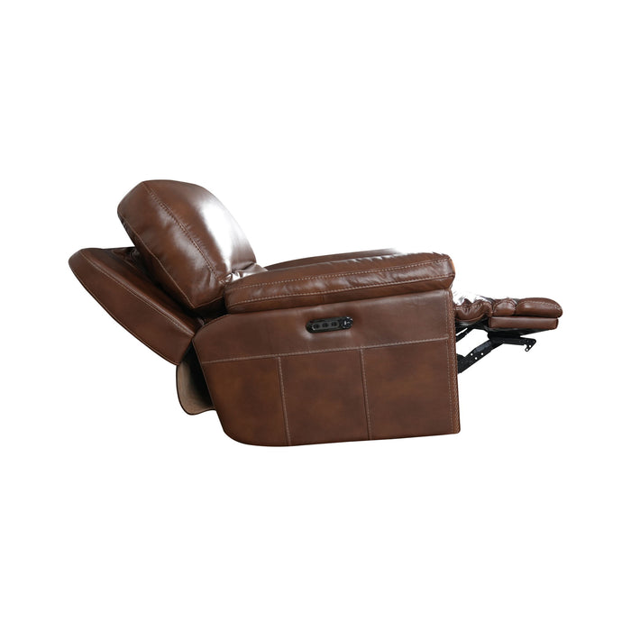 David - Power Gliding Recliner With Power Headrest & Lumbar - Pecan