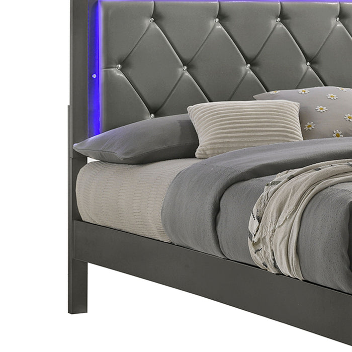 Blaze - Modern Bed With LED Headboard
