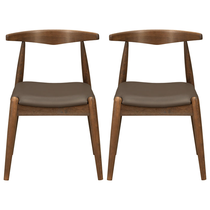 Dining Chairs With Ergonomic Backrest (Set of 2)