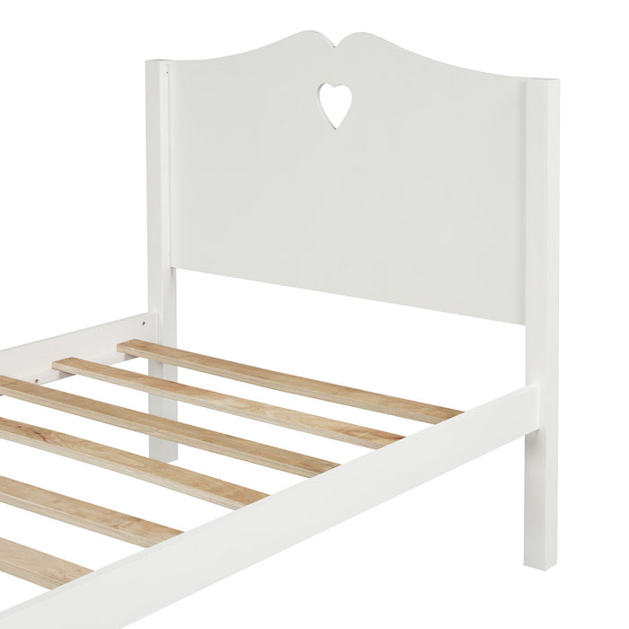 Platform Bed With Slat Support And Headboard And Footboard