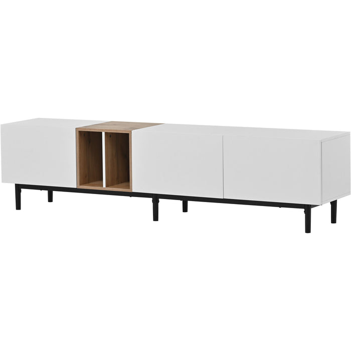 TV Stand With 3 Doors, Media Console Table