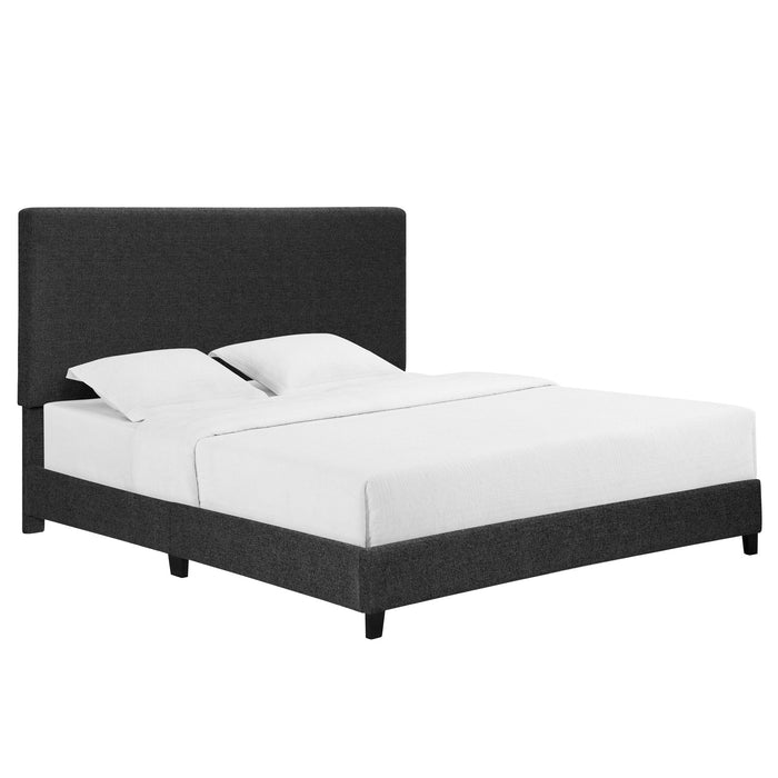 Boucle Upholstered Platform Bed