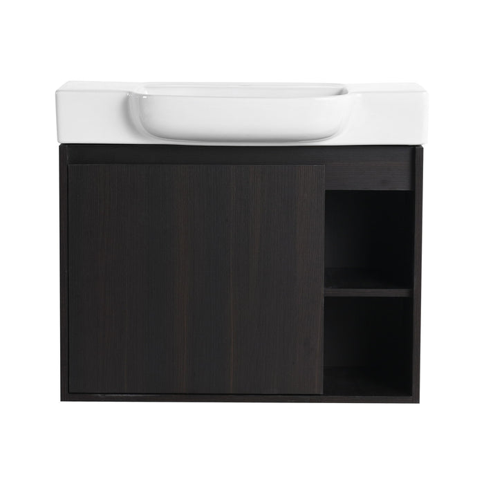 Wall Mounted Bathroom Vanity With Sink, Soft Close Door