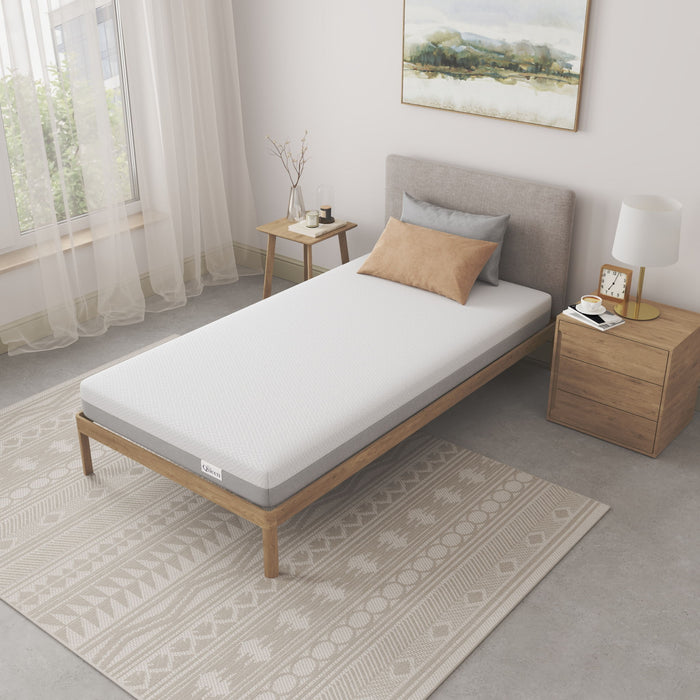 6" Memory Foam Mattress With Responsive Support And Breathable Cover