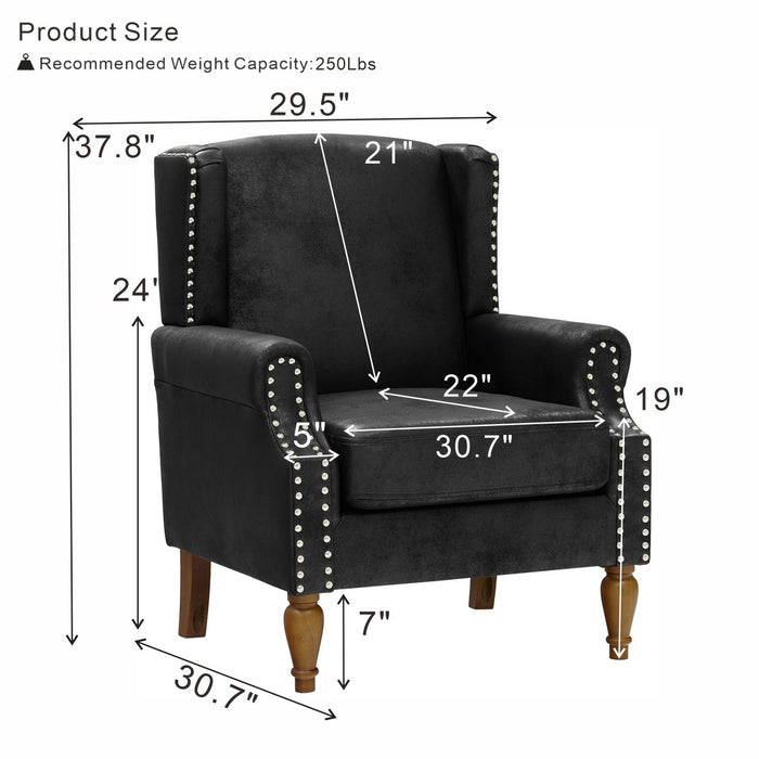 Decorative Chair With Stud Detailing