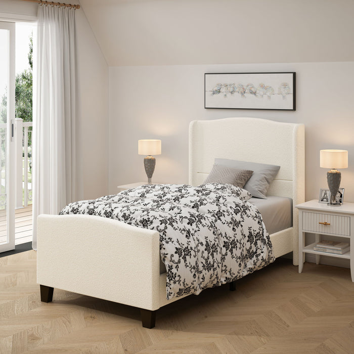 Platform Bed Frame With Tall Headboard And High Footboard