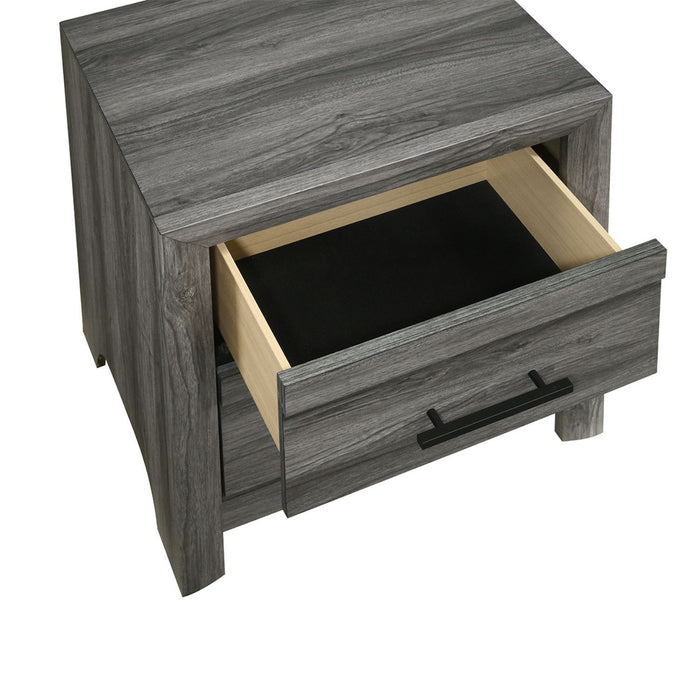 Denver - 2 Drawer Nightstand - Gray