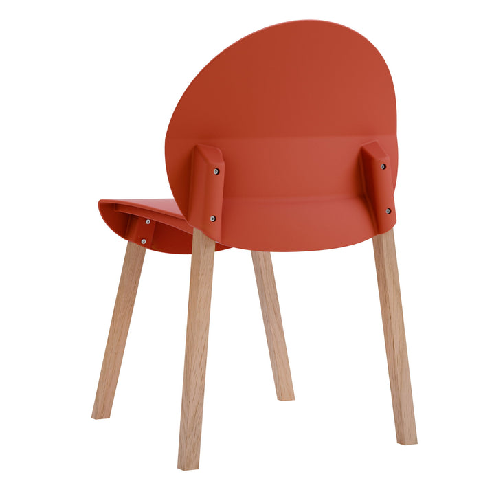 4 Piece Set Of Single Chairs With A Design Combining Modern And Traditional Elements