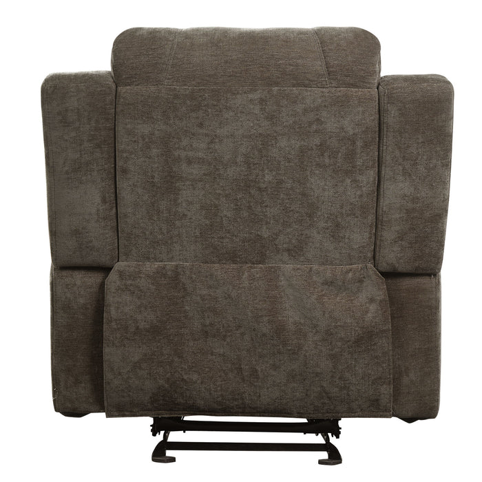 Upholstered Manual Recliner Chair With 3 Adjustable Backrest Positions