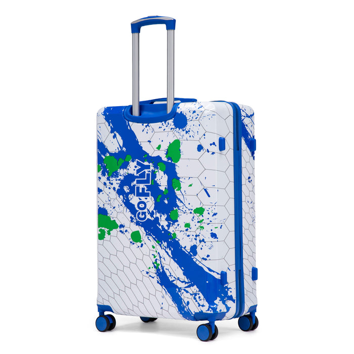 Luggage With Printed Pattern, Combination Lock