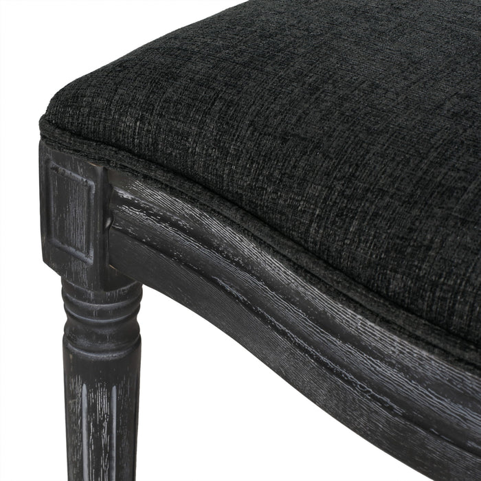 French Country Dining Chair With Cane Backrest (Set of 2)