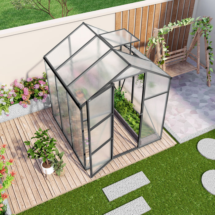 Gain Height Windproof Greenhouse With Raised Base