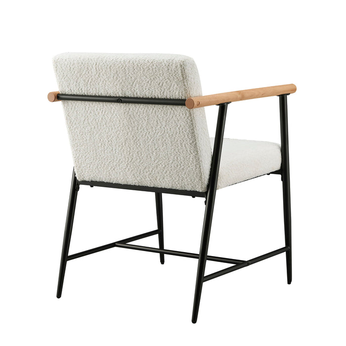 Modern Dining Chair With Iron Frame (Set of 2)