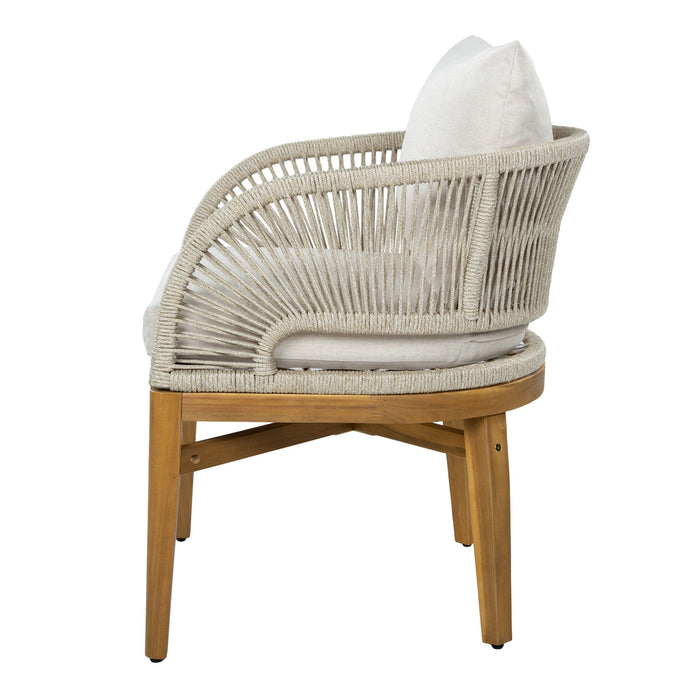 Outdoor Dining Chairs With Cushion (Set of 2)