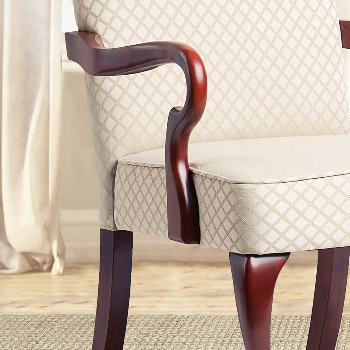 Delaney - Elegant Gooseneck Arm Chair With High Back
