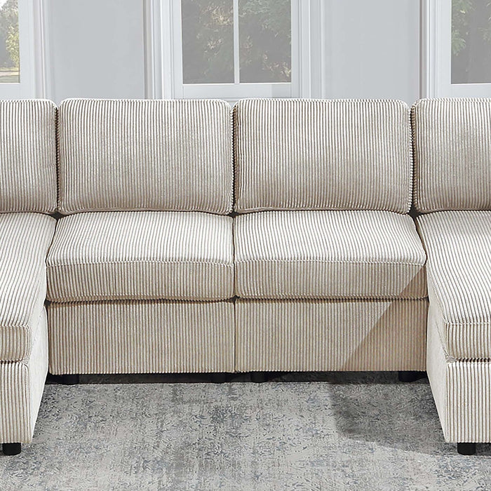 Modern Design Sectional Set With Right And Left Arm Chaise
