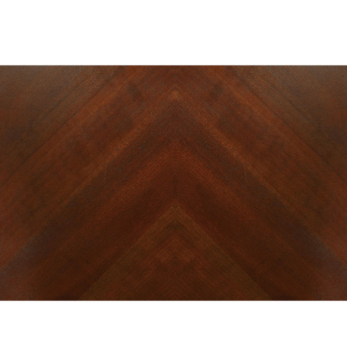 Dining Table With Leaf And Unique X Design Base - Cherry