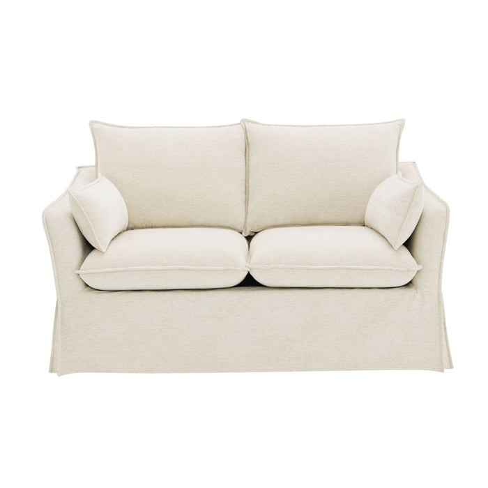 Shane - Loveseat With 2 Pillows - Beige