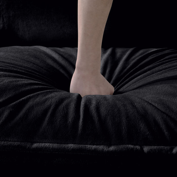 Oversized Chair With Movable Ottoman, Soft Upholstered Lounge Chair