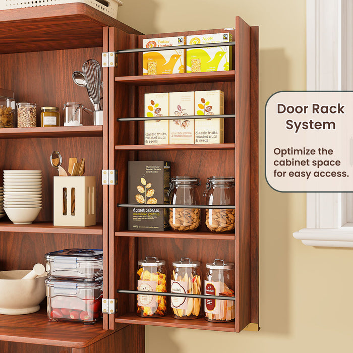 Kitchen Pantry Cabinet With 6 Doors