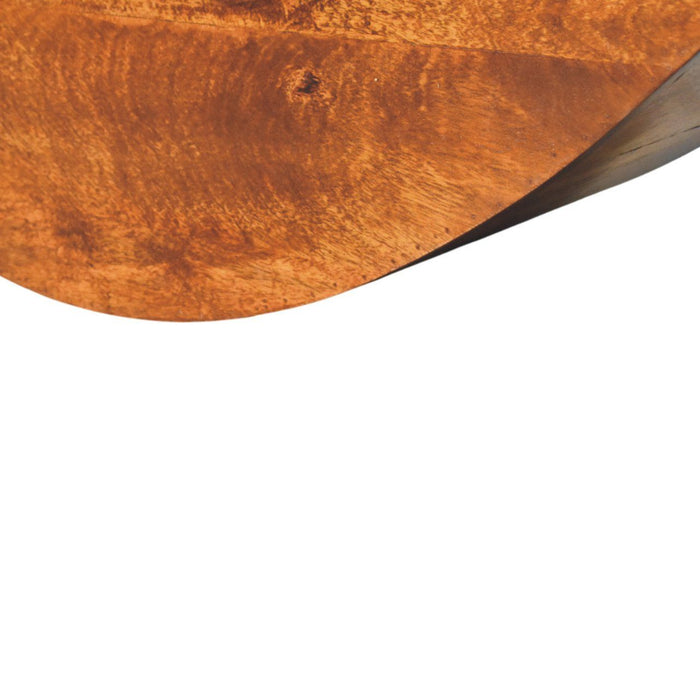 Crescent - Floating Wall Shelf - Brown