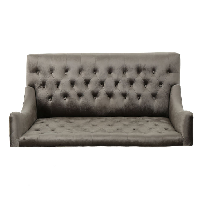 Nurturing - Upholstered Loveseat With Wing Back And Diamond Tufting