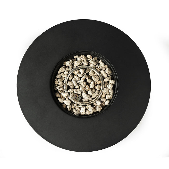 Propane Gas Fire Pit Table, 50000 Btu Round Steel Fire Pit