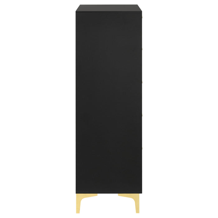 Lexie - 5 Drawer Rectangular Chest - Black