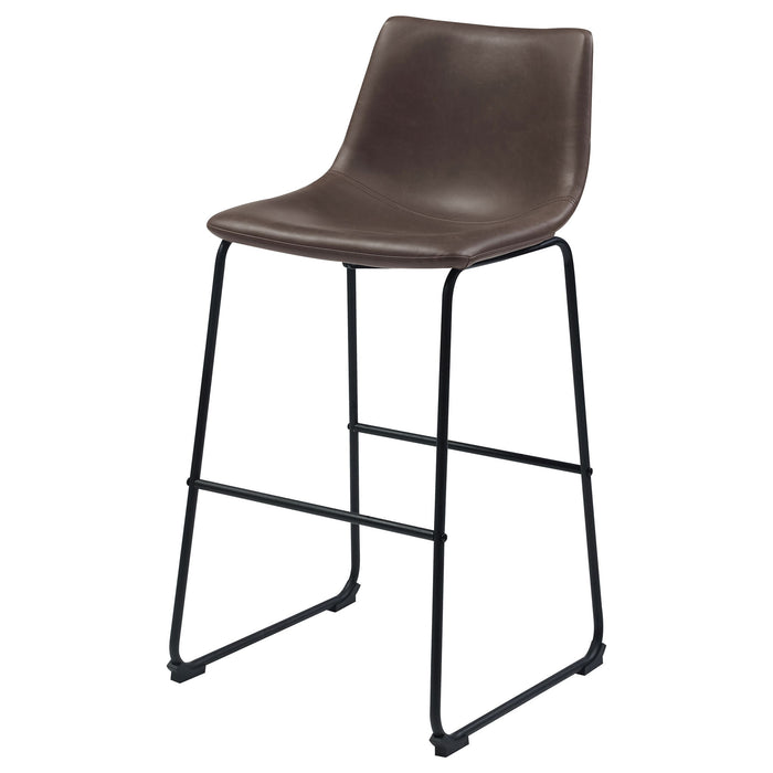 Armless Bar Stool (Set of 2) - Brown