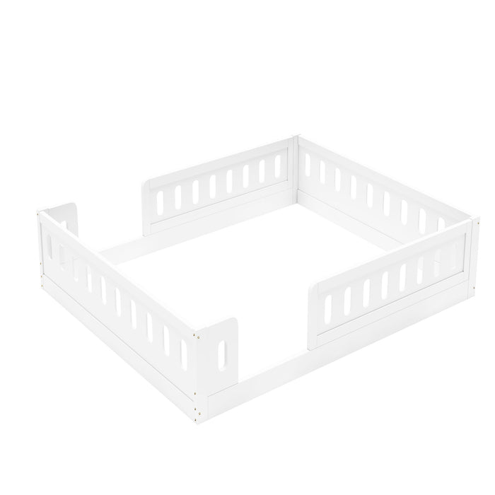 Platform Bed With Guardrail