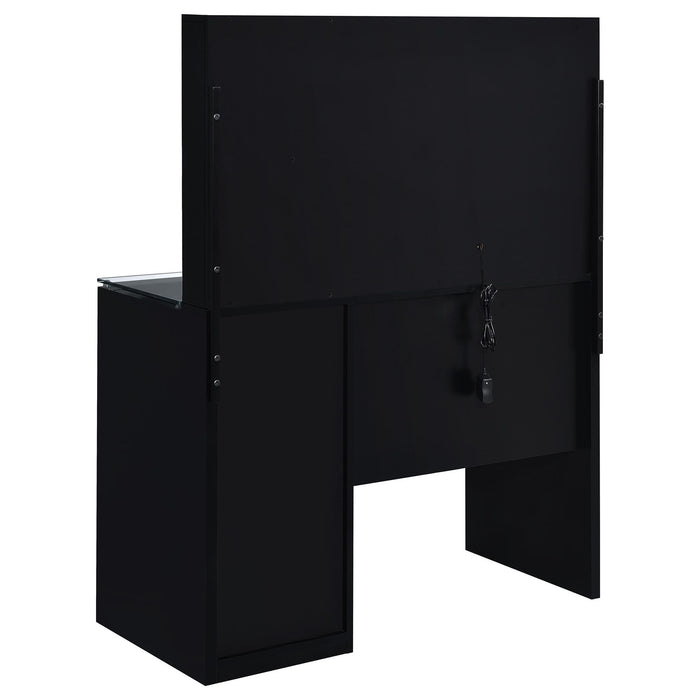 Kerr - 2 Drawer Makeup Vanity Table With Mirror And Stool
