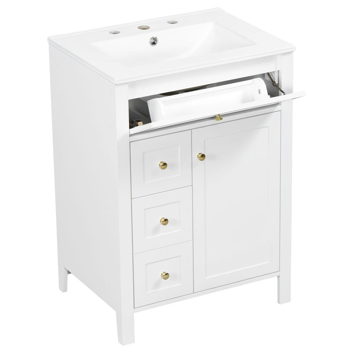 Modern Black Bathroom Vanity With Sink