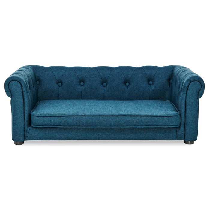 Modern Elegant Rectangle Pet Bed, Durable Elevated Dog Sofa