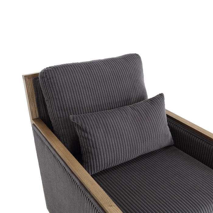 Comfy Accent Barrel Chair, 360 Degree Swivel