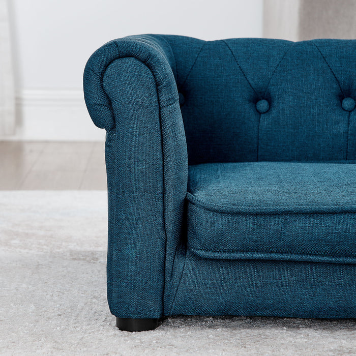 Modern Elegant Rectangle Pet Bed, Durable Elevated Dog Sofa