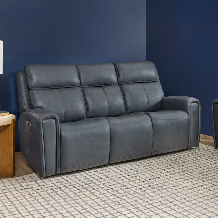 Warren - Power Reclining Sofa With Console, Power Headrest & Lumbar